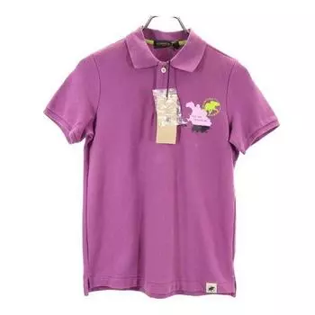 HUNTING WORLD Logo embroidery Short sleeve Polo shirt S purple Women Used