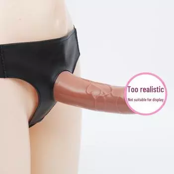 Huo Le Носимый Вибрирующий Дилдо: Полый дизайн для совместного использования, Удлиняющая симуляция для всех полов Small Black (Manual)