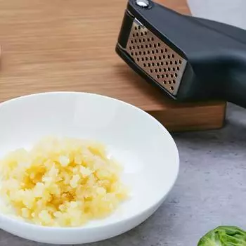 HUOHOU давилка для чеснока, кухонная ручная дробилка для чеснока, кухонный инструмент, многофункциональный миксер, резак для чеснока чёрный