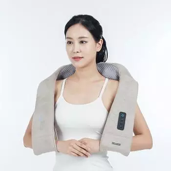 Huplus 3 в 1 беспроводной массажер для шеи и плеч с двойным нажатием Cordzero-3300 (разминание + постукивание + тепловой массажер) Cordzero-3300