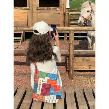 Huridom 2025 New Canvas Bag Cross-Body Nepal s Guess Yunnan Travel Bags Ethnic Style Color