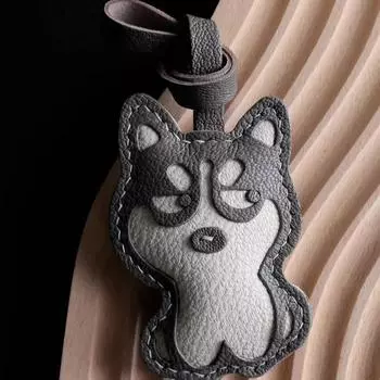 Husky high-end keychain men s couple personalized creative handmade pendant