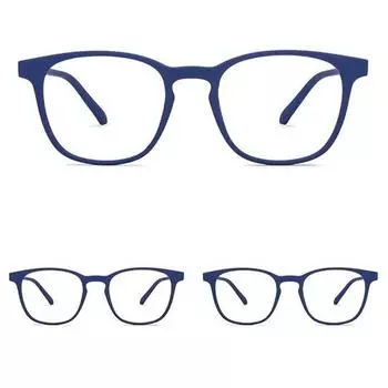 HUSTLR - Как показано на Shark Tank | Очки Peyush Bansal | Zero Power Bluecut | Для мужчин и женщин | Средний | LB E14058 (Пакет из 3)