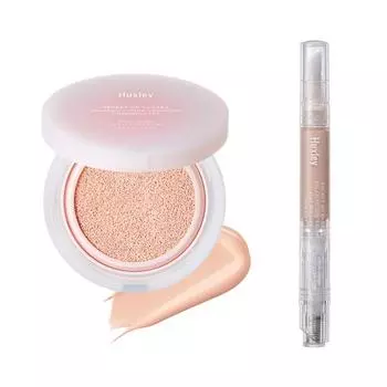 Huxley Essence Cover Cushion + Relaxing Concealer Солнцезащитный кушон + консилер (Горящий Песок), 1 комплект