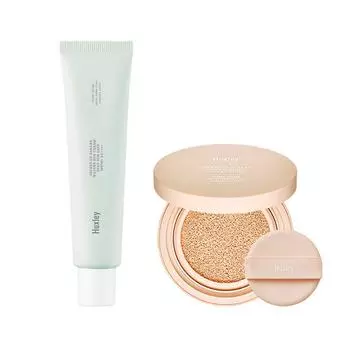 Huxley Own Attitude Cover Cushion + Watery Sun Cream SPF50+PA++++, 1 шт., песочный