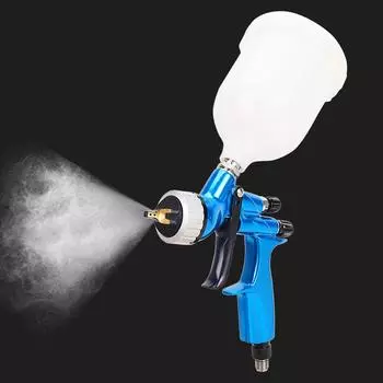 HVLP краскопульт гравитационный краскопульт 1.3 мм с 600cc баком для краски для покраски автомобиля аэрограф ремонт краскопульт воздушный инструмент аэрограф синий