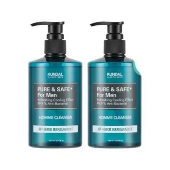 Hwahwa Kundal Pure & Safe Cooling Men s Cleanser 300 мл набор из 2 предметов на 2 года подряд
