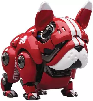 HWJ RAMBLER Mecha Bulldog painted movable figure [Red] Non-scale PVC&ABS