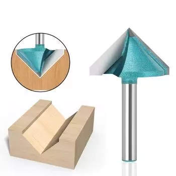 Хвостовик 6 мм, 90 градусов, V-образная канавка, надпись, V-образная канавка, V-образная канавка, фреза для фрезерования канавок
