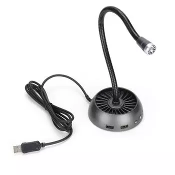 HXSJ USB-микрофон с чистым звуком и качественным микрофонным драйвером, бесплатная док-станция HUB, голосовая трубка для игр