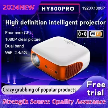 hy800 pro Android 11 4K Smart Projector 330ANSI 1920*1080P Full HD Wifi6 BT5.0 Голосовое управление Домашний кинотеатр EU Plug