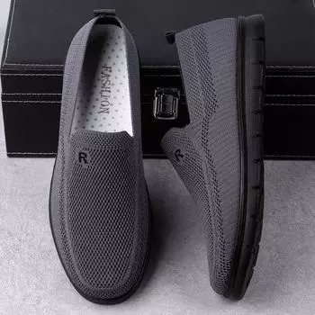 Hy old Beijing тканевые туфли мужские весенние и осенние однобортные туфли высокого класса дышащие и легкие повседневные туфли для людей среднего и пожилого возраста нескользящие и 38