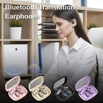 Hy Undai Y16 Наушники-переводчики, наушники-переводчики Языки и акценты в реальном времени Audifonos Traductores Ingls Espaol Для туристического бизнеса One Size розовый
