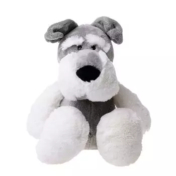 Hyack Schnauzer Plush Dog Soft and Fluffy Body Nap Pillow Toy, Toy, Pillow, Gift, (35cm)