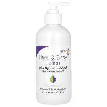 Hyalogic, Hand & Body Lotion, with Hyaluronic Acid, Fragrance-Free, 10 fl oz (295.7 ml)
