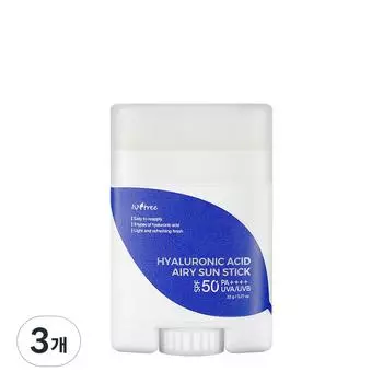 Hyaluronic Acid Airy Sun Stick SPF50+ PA++++, 22g, 3 pieces
