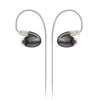 Hybrid Earphones HYBRID Gray Sound Source Compatible Canal Type MMCX Japanese Distributor BI10113 Beat-in High-Resolution [Authorized Product]