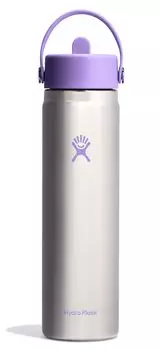 Hydro Flask 24 oz Wide Mouth Flex Straw Stainless Steel Collection 24 oz Wide Mouth Flex Straw Stainless Steel Collection 709ml Climbing Outdoor Trail