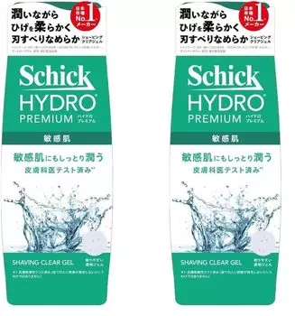 Hydro Schick Hydro Premium Гель для бритья для чувствительной кожи 200 г Бритва для бритья [Набор 2]