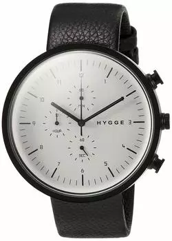 Hygge HGE020080 Мужские минималистичные часы черного цвета чёрный