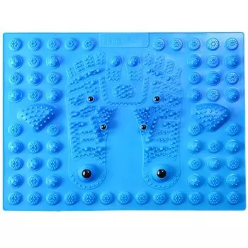 HYILUFEI точечный массаж стоп, акупрессурный массажер для ног, акупрессурный коврик для ног для дома, эргономичный точечный массаж стоп, давление на стопы синий