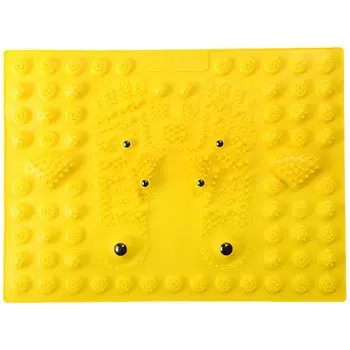 HYILUFEI точечный массаж стоп, акупрессурный массажер для ног, акупрессурный коврик для ног для дома, эргономичный точечный массаж стоп, давление на стопы жёлтый