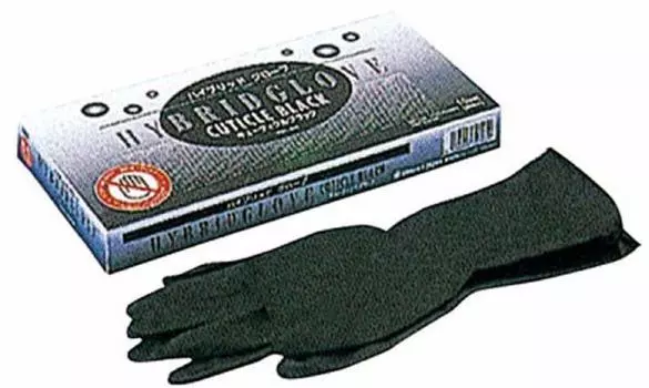 Hymans Japan Hybrid Gloves Cuticle Grack SS 10set (20 штук) чёрный