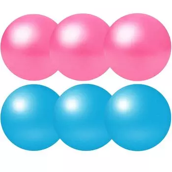 Hymaz 6 наборов мячей Pearl Rubber Ball Beach Ball Ball Soft Ball Balance Ball Yoga Ball Exercise Ball Diet Exercise Yoga Interior Outdoor Gift Birthday