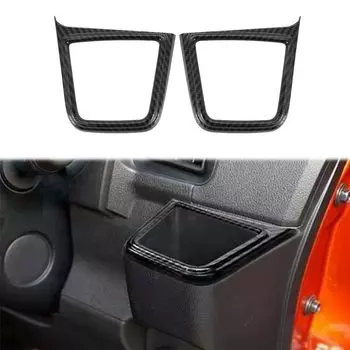 HyoLebi Daihatsu New Atley S700V S710V High-Jet Cargo Dedicated Double-Sided Drink Holder Cover Front Mirror black