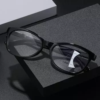 Очки для дальнозоркости, прогрессивные многофокусные очки для чтения для женщин, анти-синий свет, очки для дальней дальнозоркости Strength 1