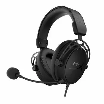 HyperX Cloud Alpha S Gaming Headset Surround Sound Bass Adjustment Slider Black 7.1 HX-HSCAS-BK/WW (4P5L2AA) [Item]