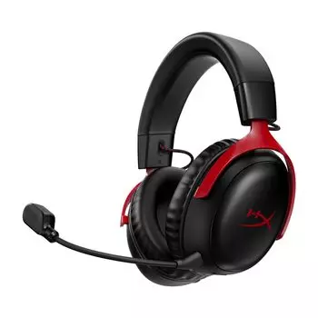 HyperX HyperX Cloud III Беспроводная игровая гарнитура DTS Spatial Audio с 53-мм драйвером Cloud II Comfort Xbox Nintendo Mobile 77Z46AA Наушники:X Черно-красный