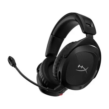 HyperX HyperX Cloud Stinger 2 Беспроводная игровая гарнитура Совместимость с ПК DTS Spatial Audio 289 г Легкая черная Гарантия 2 года Домашняя работа Удаленная работа Видео