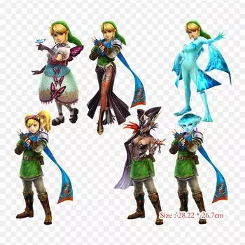 Hyrule The Legend Of Ocarina Of Time Link, термопереносная печать, виниловые нашивки, наклейки для одежды, аппликации «сделай сам», моющиеся нашивки