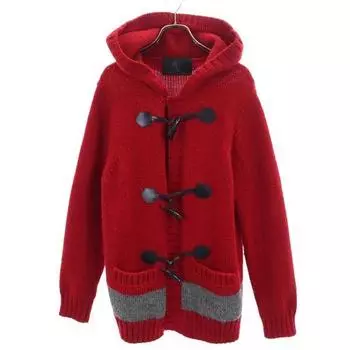 HYSTERIC GLAMOUR Long sleeve knit cardigan S Red Men s Used