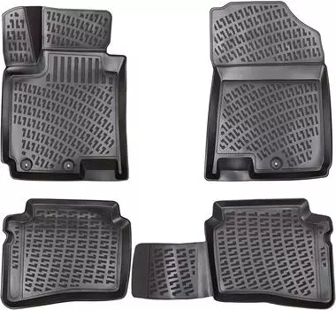 Hyundai i20 (2014-2020) High-Quality and Durable Rubber Car Floor Mats - Odorless, Non-Slip, Long-Lasting