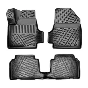 Hyundai Ioniq 5 Console Back Side (After 2021) High-Quality and Durable Rubber Car Floor Mats - Odorless, Non-Slip, Long-Lasting