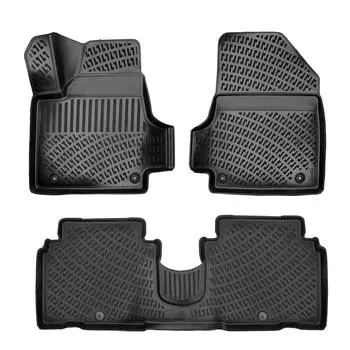 Hyundai Ioniq 5 Console Front Side (After 2021) High-Quality and Durable Rubber Car Floor Mats - Odorless, Non-Slip, Long-Lasting