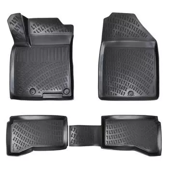 Hyundai Ioniq (After 2017) High-Quality and Durable Rubber Car Floor Mats - Odorless, Non-Slip, Long-Lasting