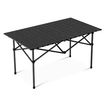 HZCYS Enhanced Edition, складной уличный стол с выдвижной крышкой, легкая сборка, компактный походный стол, в комплект входит сумка для хранения, простая сборка