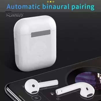 i12 Bluetooth-совместимые наушники с эргономичным шумоподавлением, внутриканальные беспроводные наушники со стереозвуком для занятий спортом чёрный