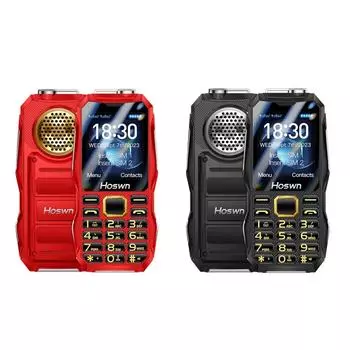 i22 LTE 4G/GSM 2G 1,77-дюймовый мобильный телефон с двумя SIM-картами, громким голосом, английской клавиатурой Type-C, оригинальный разблокированный мобильный телефон 2G Version чёрный