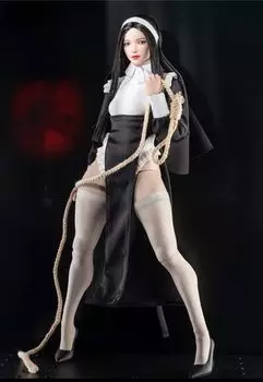 i8TOYS Фигурка Монахиня Ноль подвижные глаза голова фигурка без тела 1/6 одежда, I8-C007