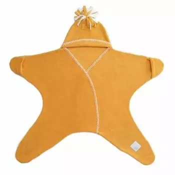 и афганская стремя Swaddle Star 5060388821357 Bumblebee Yellow для месяцев [Tuppence Crumble] в форме звезды 4-10