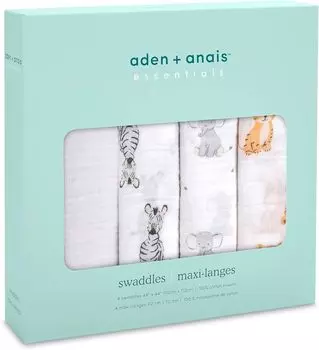 и Anay Swaddle J941B Safari Babes 112 см x 112 см [Aiden Essentials] Прибл.
