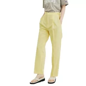 и Брюки-чиносы Слим Брюки для женщин GAS02310 Желтый [Adam Femme] [Устойчивый] (80)