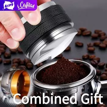 [i Cafilas] [DL] Инструменты для трамбовки и выравнивания распределителя кофе эспрессо с двойной головкой 51 мм/53 мм/58 мм для машины Breville Dual 51mm