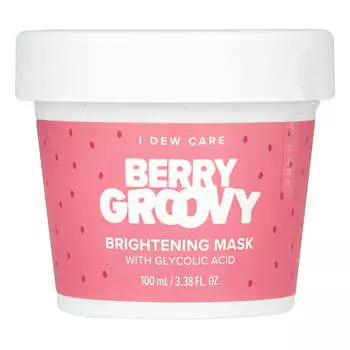 I Dew Care, Berry Croovy, осветляющая маска для лица с гликолевой кислотой, 3,38 жидких унций (100 мл)
