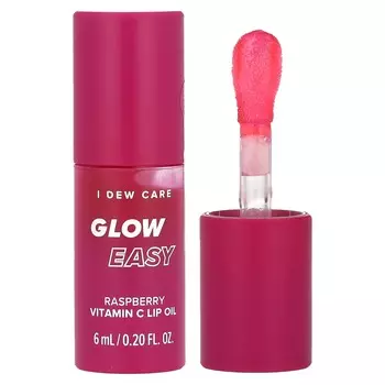 I Dew Care, Glow Easy, масло для губ с витамином С, малина, 6 мл (0,20 жидких унций)