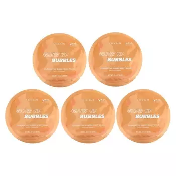 I Dew Care, Glow Up Bubble, Illuminating Bubble Beauty Sheet Mask, 5 масок, 24 г (0,84 унции) каждый